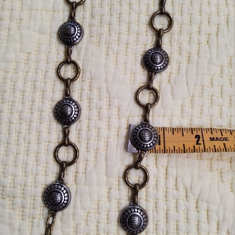 Fossil Metal Medallion Belt Size L - Picture 4 of 5